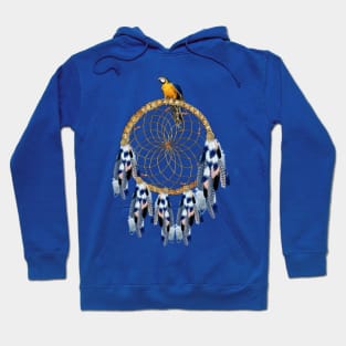 Exotic-Parrot Blue Dream-catcher Hoodie